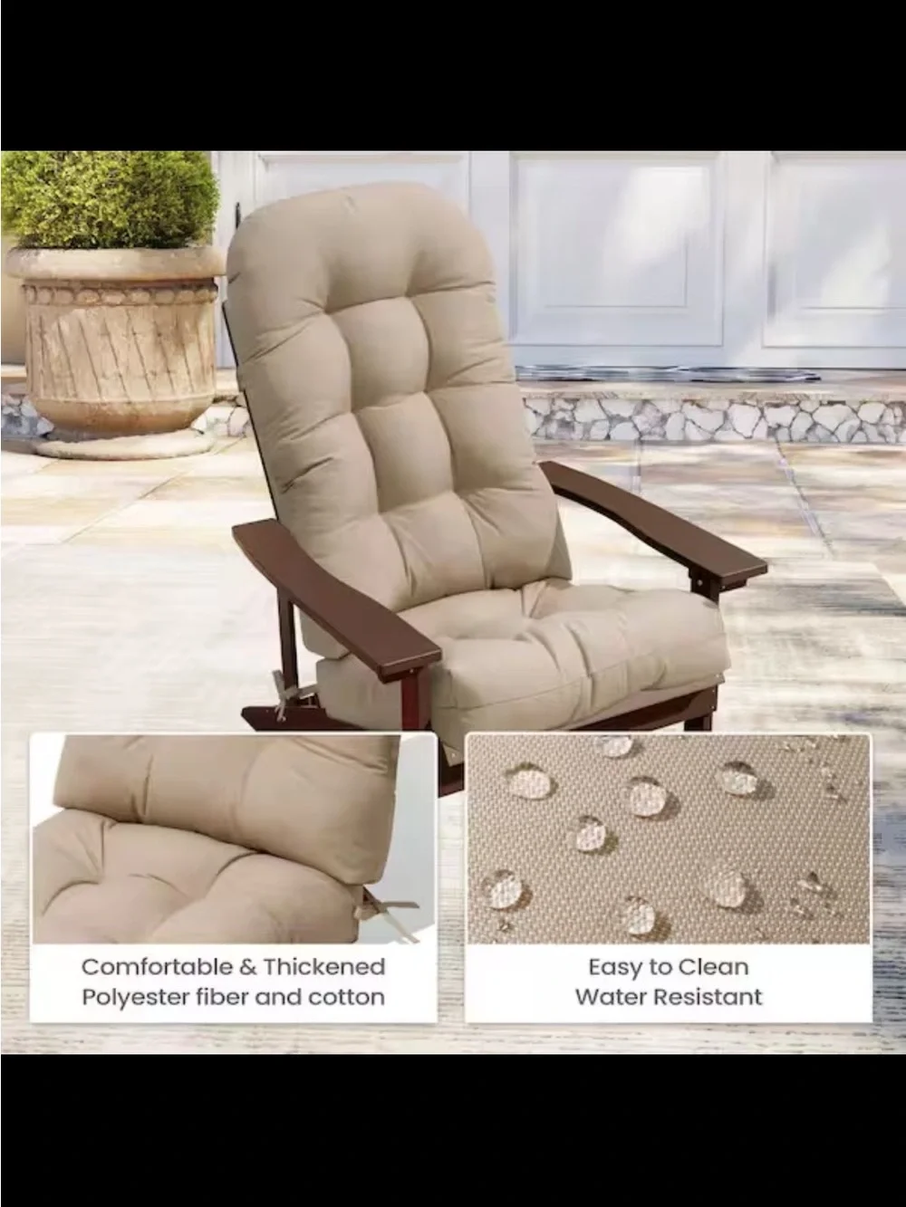 Beige Floor Chair Cushion - Unbranded Comfortable Backrest CUSHION ❗️❗️😍
